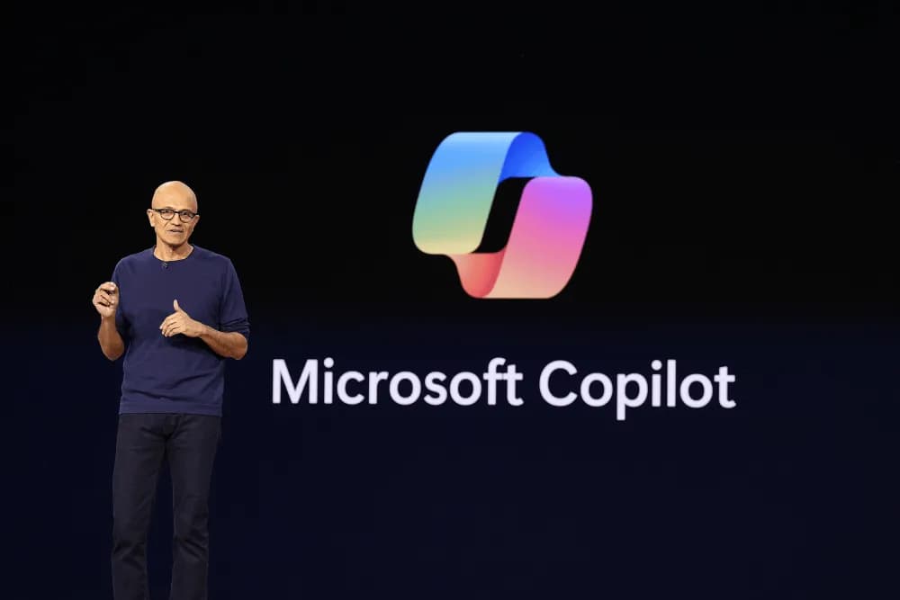 Image from TechCrunch: Nadella: assume every AI model is compromised and give it an emergency brake